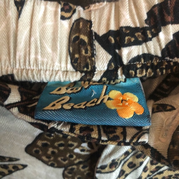 Women’s rayon Y2k bohemian beachy tropical vacation two piece lounge wear set - Picture 7 of 13